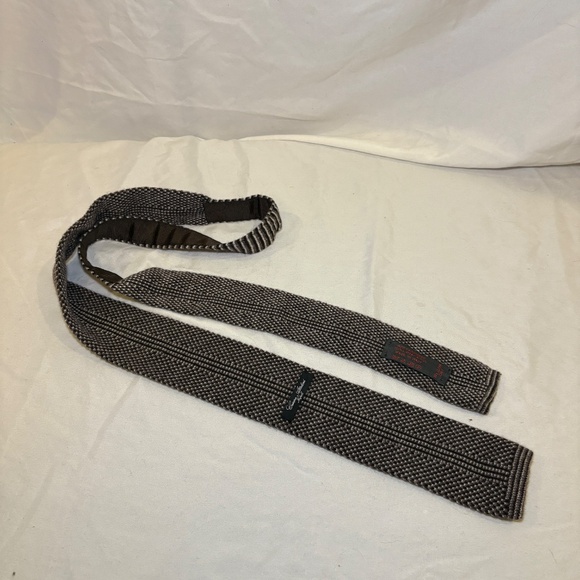 Cesare Attolini Napoli Cashmere/Wool Flat End Tie Grenadine Weave Made in Italy - Picture 7 of 8